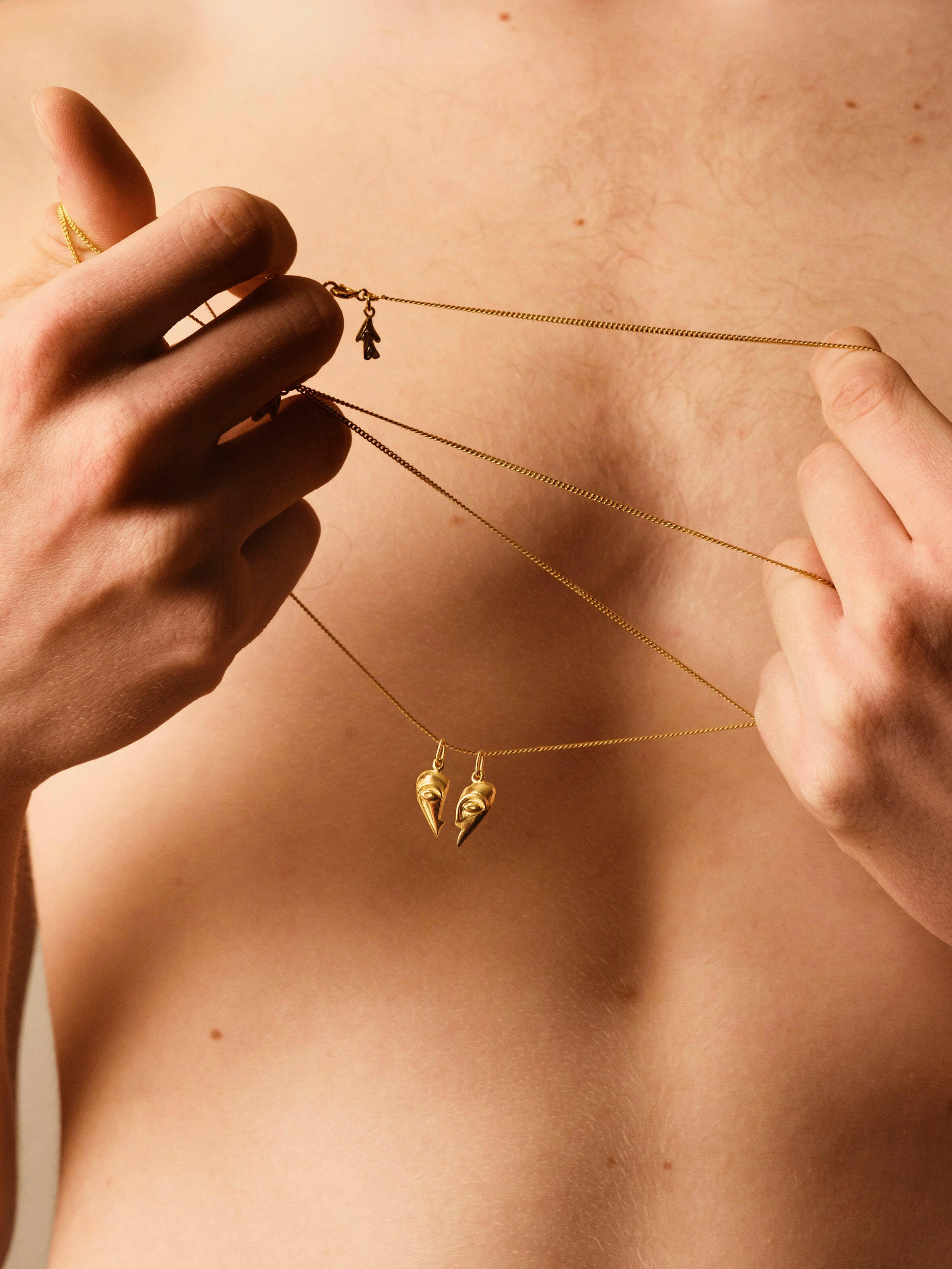 SPLIT HEARTS NECKLACES