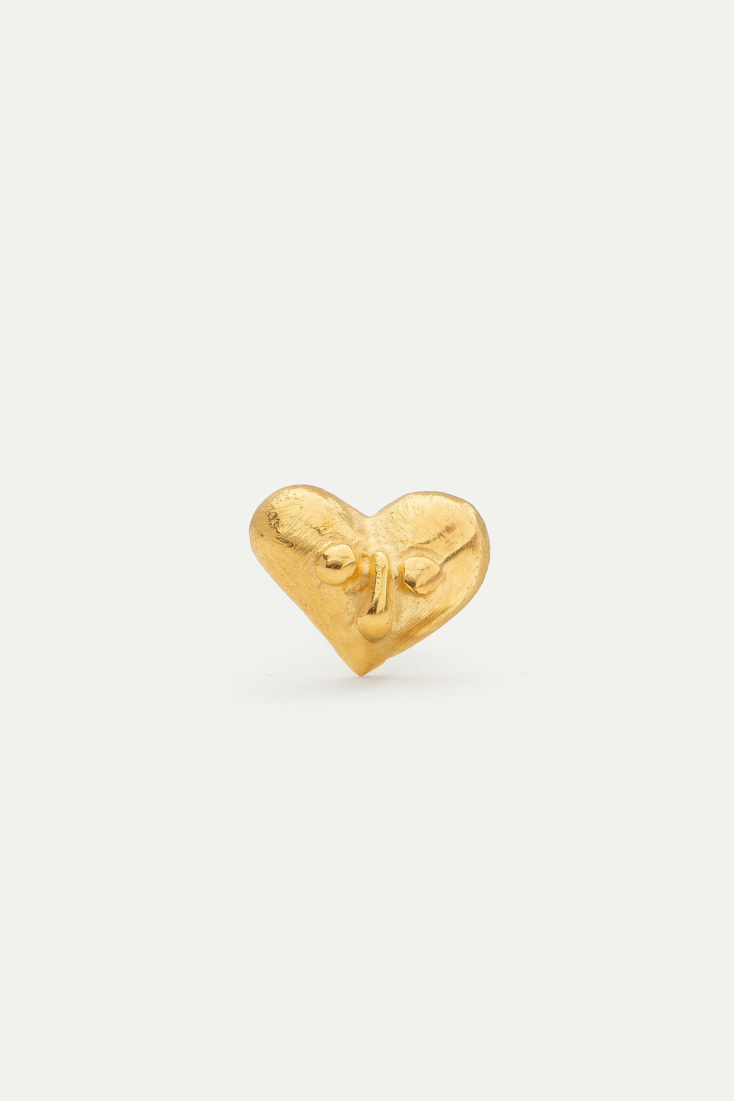 SMALL HEART STUD EARRING