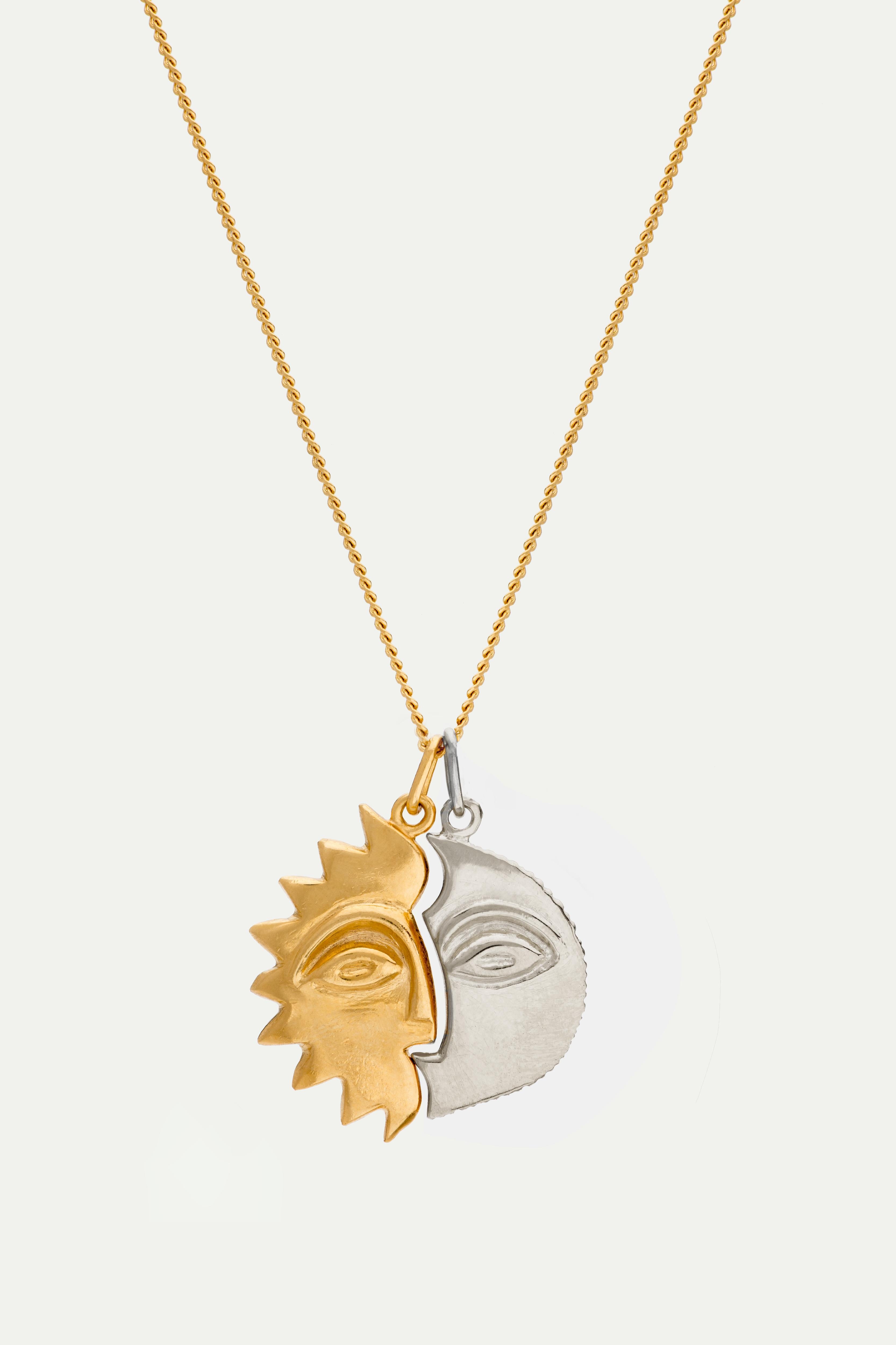 HALF MOON & HALF SUN NECKLACE