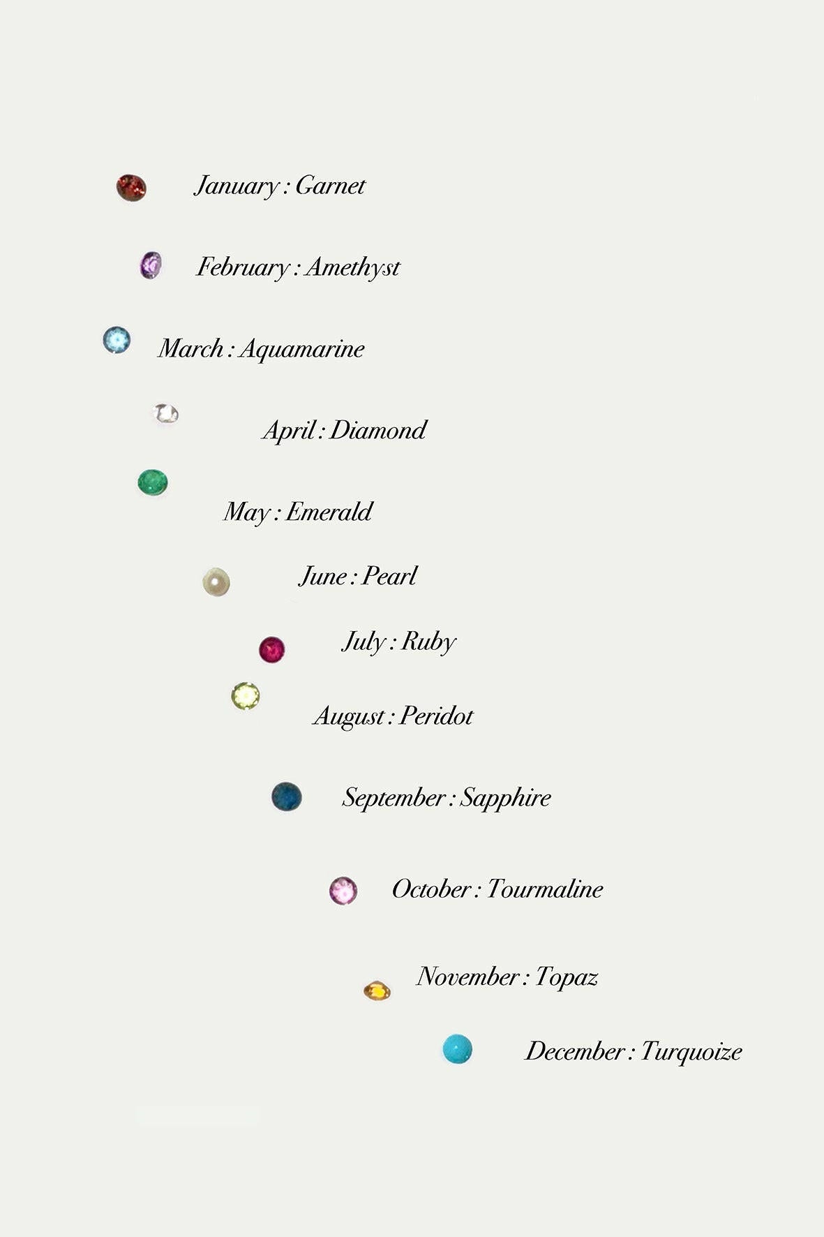 BIRTHSTONE STAR MINI HOOP EARRING